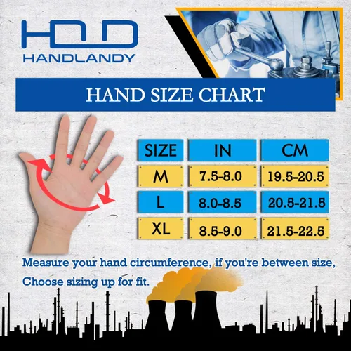 Vista 7 de HANDLANDY Guantes de trabajo para hombre, pantalla táctil, guantes de mecánico, ajuste flexible y transpirable, nudillos y palma acolchados Negro