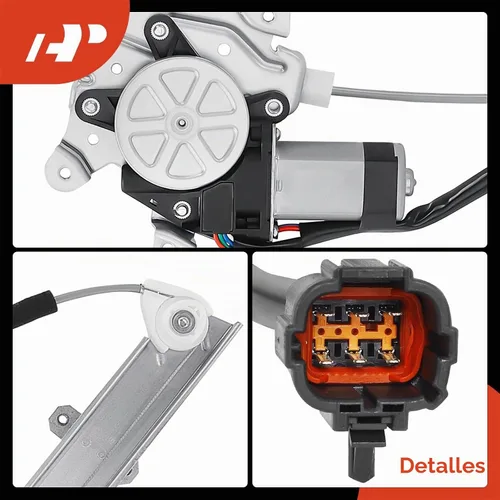 Vista 8 de A-Premium Regulador de Elevalunas Eléctrico con Motor Compatible con Nissan Tiida Versa 2007-2013 Lado del Conductor Delantero