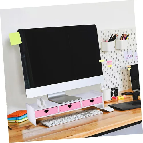 Vista 9 de Toddmomy Ergonomic Laptop Riser Stand for Desk Computer Monitor Elevation Stable Desktop Organizer for Home Office Space-saving Small Monitor Stand