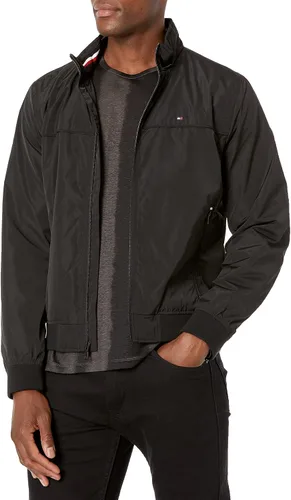 Vista 8 de Tommy Hilfiger Chaqueta bomber de memoria sintética de rendimiento para hombre