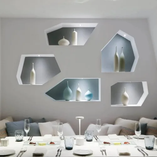 Vista 4 de Paquete de 2 Lámparas de Mesa Recargables Inalámbricas, 3 Temperaturas de Color y Regulable, IP54 Impermeable Operada por Batería, Luz LED Portátil