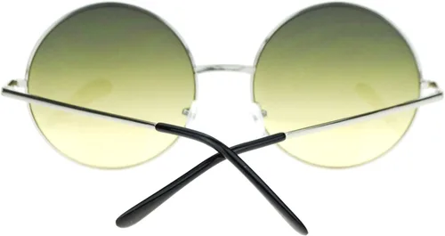Vista 36 de Hippie Groovy Gradient Oversize Anteojos de sol redondos Lennon grandes