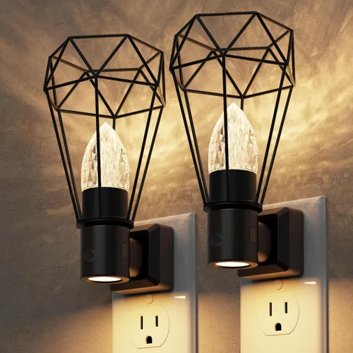 Vista 20 de L LOHAS LED Las luces nocturnas se enchufan a la pared, luz nocturna con Anillo de oro-3CCT
