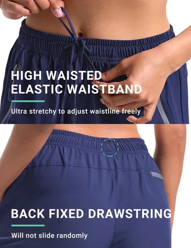 Vista 22 de BVVU Pantalones cargo capri de senderismo para mujer, ligeros, de secado rápido, pantalones deportivos impermeables para exteriores, pantalones