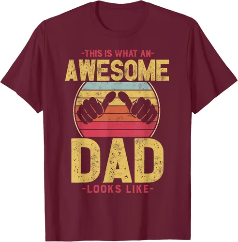 Vista 12 de This is what a awesome dad looks like T-Shirt, Negro