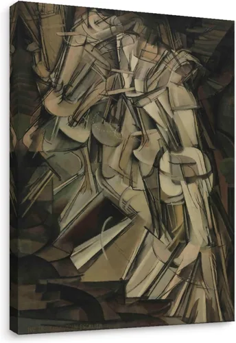 Vista 7 de Niwo ART - Bandera, serie de pinturas más famosas del mundo, lienzo para pared, decoración del hogar, envoltura de galería, estirado, enmarcado