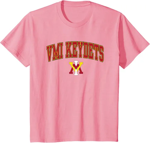 Vista 15 de Camiseta con licencia oficial de VMI Keydets Arch Over, Blanco