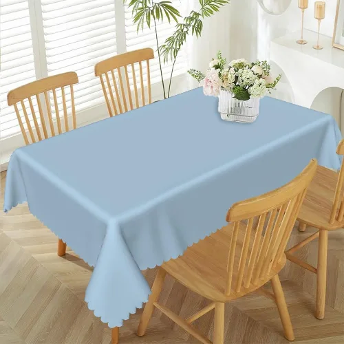 Vista 19 de 52x70inches Apple Green Tablecloth Heavy Duty Washable Polyester Fabric Table Cloth Rectangular Solid Color Table Cover for Kitchen Dining Room