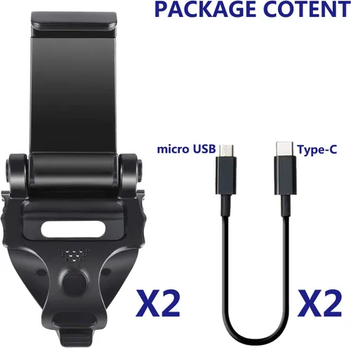 Vista 5 de Paquete de 2 soportes de soporte de soporte de clip de teléfono para controlador inalámbrico PS compatible con controlador PS