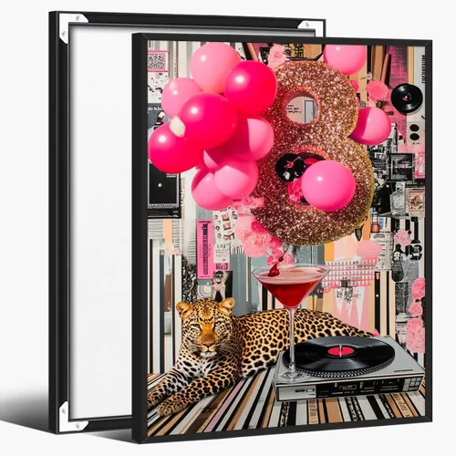 Vista 29 de Ciao, Bella, impresión italiana de verano, arte de pared de playa para habitación femenina o dormitorio, póster costero rosa moderno con limón