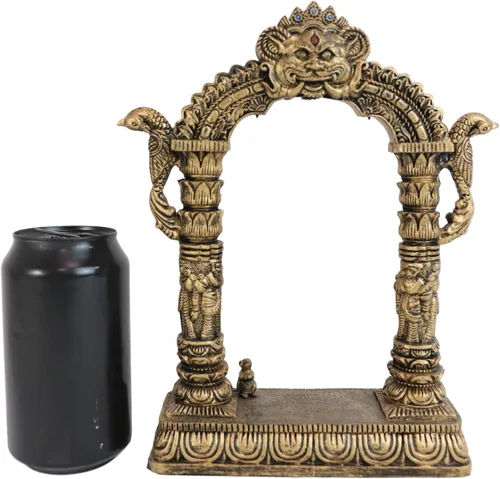 Vista 8 de Ebros 9 pulgadas de alto hindú supremo elefante Dios bebé Ganesha jugando en columpio con rata Mooshika debajo de la estatua patrón de las artes