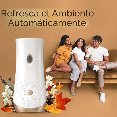 Vista 7 de Glade Kit automático de repuesto y soporte de aerosol, ambientador para el hogar y el baño, maderas de cachemira, 6.2 onzas
