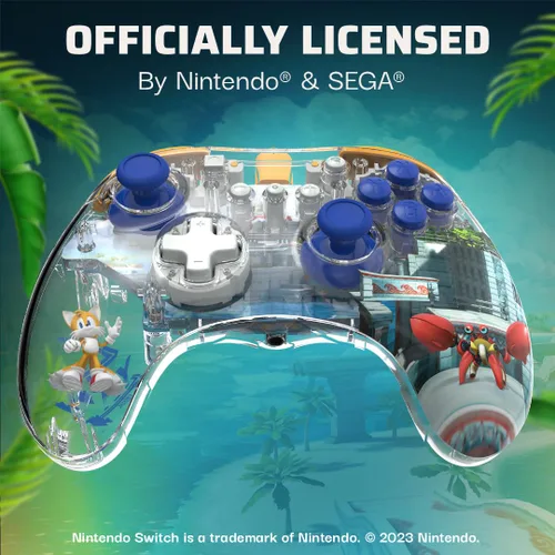 Vista 6 de Sonic Superstars + Tails REALMz Pro Controller Nintendo Switch.