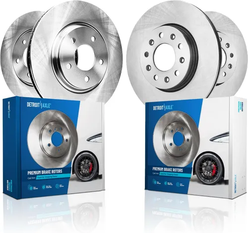 Vista 47 de Detroit Axle - 4WD - Rotores de disco delantero de 13.031 in de repuesto para Ford Excursion F-250 F-350 Super Duty 1999-2004 - Juego de 3 piezas