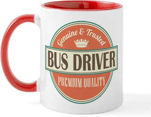 Vista 17 de CafePress Bus Driver Gift Idea Tazas Taza de café de cerámica de 11 oz (11.0 fl oz)