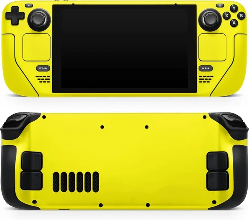 Vista 6 de Design Skinz - Compatible con cubierta de vapor - Calcomanía protectora de piel resistente a los arañazos extraíble - Amarillo sólido
