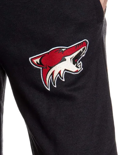 Vista 5 de NHL Pantalones deportivos de forro polar premium oficiales del equipo para hombre arizona Coyotes