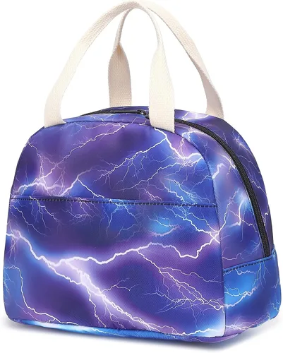 Vista 29 de Lonchera aislada con aguacate para mujeres y niñas, lonchera reutilizable, bolsa de picnic para adultos, niños, escuela, trabajo, viajes