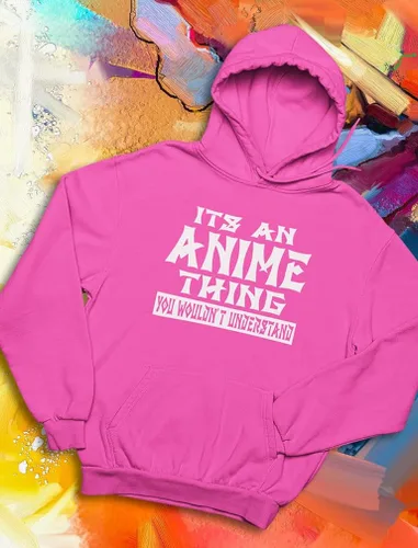 Vista 4 de Tstars Anime Hoodie Women Teen Girls It's An Anime Thing Novelty Pullover Hoodies