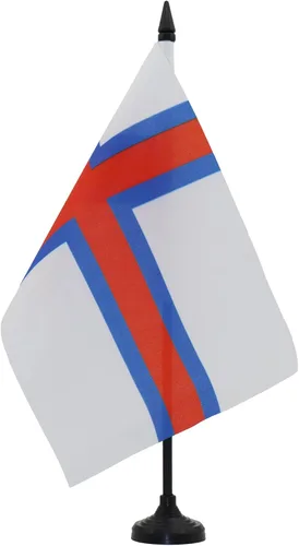 Vista 23 de AZ FLAG Aland Table Flag 4x6 in 100D Polyester Plastic Base Indoor use Finnish 15x10 cm desk flag stitched finish with reinforced edges with