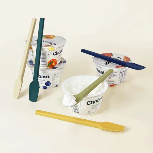 Vista 5 de Carrotez Cuchara pequeña de silicona para espátula, 7.3", 1 pieza - Verde Verde profundo