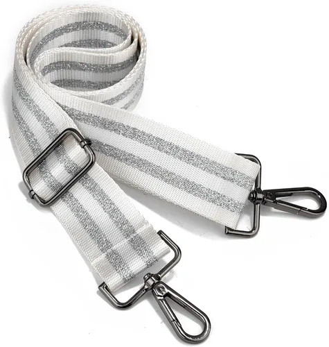 Vista 18 de LVYOUME Correa para bolso, accesorios plateados, correas anchas para bolsa, correa de hombro ajustable para bolsos