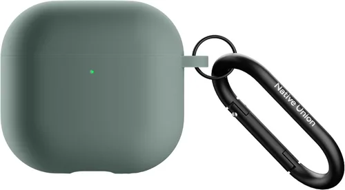 Vista 8 de Native Union Funda activa para AirPods 4 y AirPods 4 con cancelación activa de ruido, funda de silicona mate suave y sedosa con clip para fijar