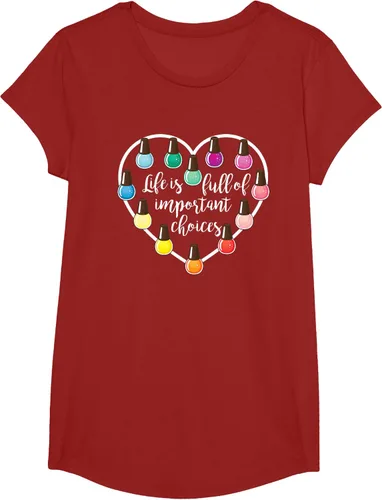 Vista 47 de Life Is Full Of Important Choices - Camiseta de regalo para esmalte de uñas