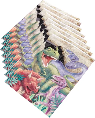 Vista 2 de Creative Converting Bolsas de regalo para fiestas de dinosaurios