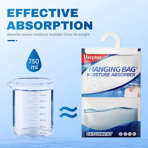 Vista 2 de Vacplus Absorbedor de humedad, 14 onzas colgantes, fuerte absorción, sin