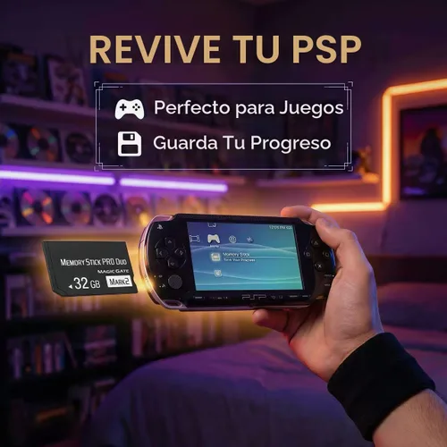 Vista 3 de Tarjeta de memoria original de 32 GB Pro Duo Mark2 compatible con PSP 1000 2000 3000 y accesorios de cámara Tarjeta de almacenamiento - Alta