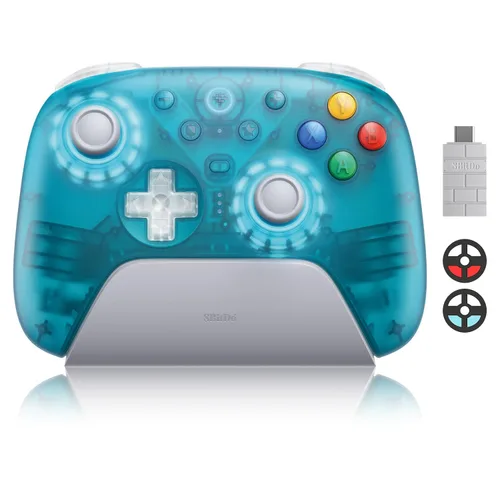 Vista 8 de 8BitDo Ultimate 2 Wireless Controller with TMR Joysticks for Windows & Android, Gaming Controller with Switchable Hall Effect/Tactile Triggers, RGB