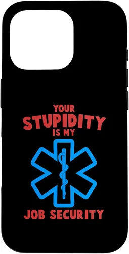 Vista 18 de iPhone 13 divertido su estupidez mi trabajo seguridad EMS EMT Paramedic Case