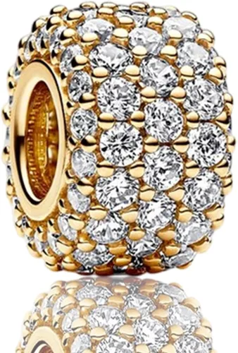 Vista 58 de Abalorios de plata de ley 925 para pulseras, dijes de amor y corazón, flor de cerezo, joyería para mujer