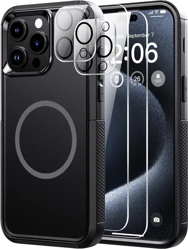 Vista 58 de Diverbox Funda para iPhone 13 [compatible con MagSafe] [con protector de pantalla] [a prueba de golpes] [a prueba de caídas] Funda de protección