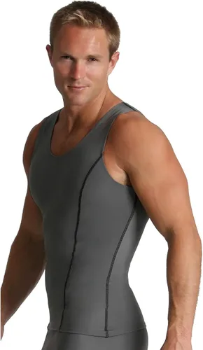Vista 2 de Insta Slim musculosa de compresión muscular (Int) para hombre