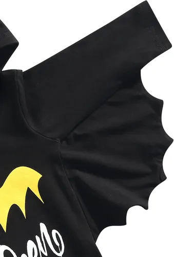 Vista 6 de Jkerther My First - Traje de Halloween para bebé recién nacido, ropa de cosplay, disfraz de murciélago con capucha