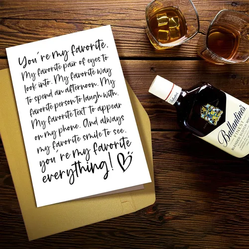 Vista 6 de Supoeguk Tarjeta romántica de aniversario de poema para hombres, tarjeta de cumpleaños para novio, marido, tarjeta de amor para él, You Are My