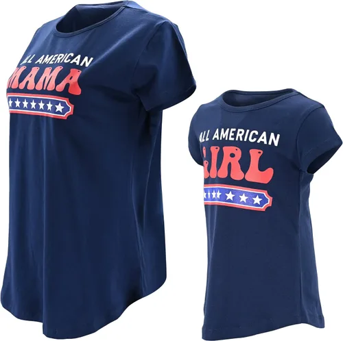Vista 2 de Unique Baby Mini camisa mamá y yo mamá del 4 de julio