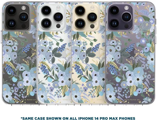 Vista 7 de Rifle Paper Co. Funda para iPhone 14 Pro Max [Funciona con cargador inalámbrico] [Protección contra caídas de 10 pies] Bonita funda para iPhone