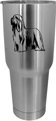 Vista 523 de Cairn Terrier - Vaso grabado con temática de perro, 30 onzas