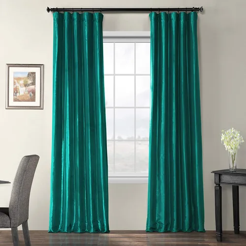 Vista 15 de HPD Half Price Drapes - Cortinas opacas para dormitorio y sala de estar - Cortina opaca de tafetán de seda sintética 127 x 213 cm (1 panel)
