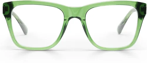 Vista 9 de eyebobs Kvetcher Wide Traditional and Blue Light Reading Glasses Negro exterior y mosaico