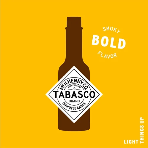 Vista 3 de Bote de Salsa de Pimiento Tabasco Chipotle 60Ml