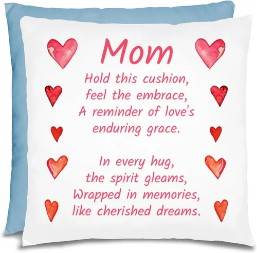 Vista 32 de Almohada para el día de la madre para mujer, almohada personalizada, regalos para mamá, regalos para mamá, almohada para mamá