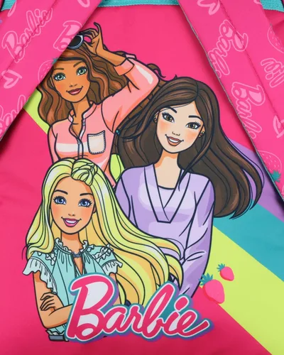 Vista 5 de AI ACCESSORY INNOVATIONS Barbie - Mochila escolar con lentejuelas de 16 pulgadas con manga tecnológica