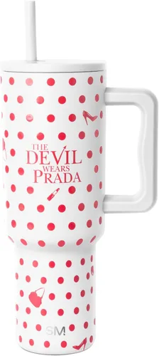 Vista 17 de Simple Modern Disney - Vaso de 40 onzas con asa y tapa con pajilla, botella de agua reutilizable aislada de acero inoxidable de viaje, regalos