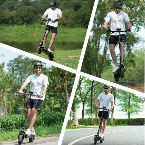 Vista 6 de iScooter iX3/iX4 Electric Scooter, 10" Off-Road Tires, 25/28 Miles Range Negro