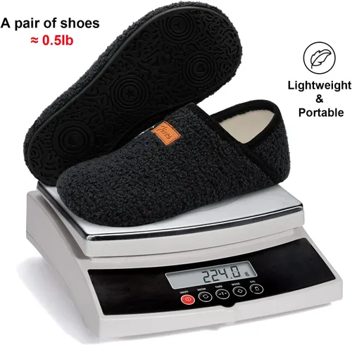Vista 6 de Fires Pantuflas para hombre y mujer con suela de goma, suaves y ligeras, para usar en casa, antideslizantes, para interiores y exteriores