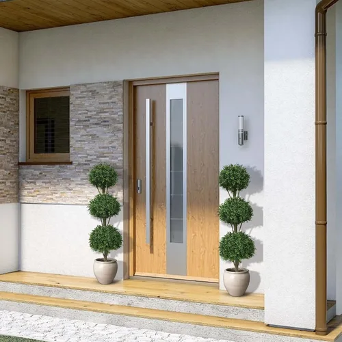 Vista 7 de momoplant Árbol de bola artificial para exteriores, topiarios falsos de 4.6 pies, árboles de triple bola de 56 pulgadas, plantas de boj sintético